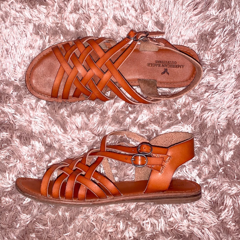 AMERICAN EAGLE Brown Strappy Sandal